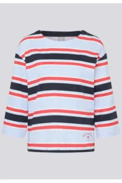 RABE Shirt pastellblau gestreift 3/4-Arm
