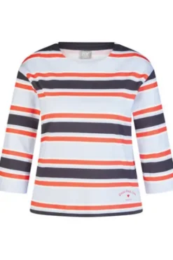 RABE Shirt pastellblau gestreift 3/4-Arm