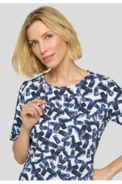 RABE Shirt pazifik geblümt