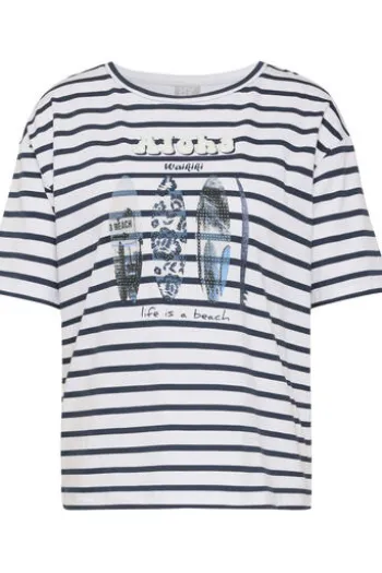 RABE Shirt pazifik gestreift