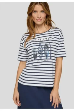 RABE Shirt pazifik gestreift