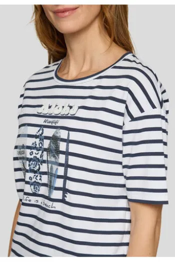 RABE Shirt pazifik gestreift