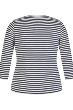 RABE Shirt pazifik gestreift 3/4-Arm