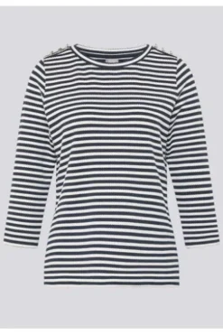 RABE Shirt pazifik gestreift 3/4-Arm