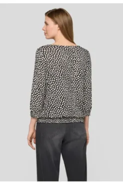RABE Shirt schwarz gepunktet 3/4-Arm
