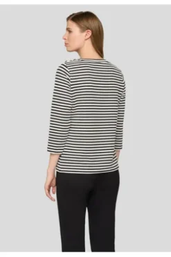 RABE Shirt schwarz gestreift