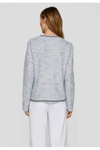 RABE Strickjacke ozean gemustert