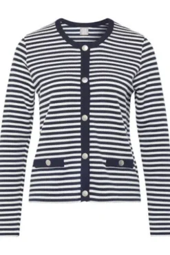 RABE Strickjacke pazifik gestreift