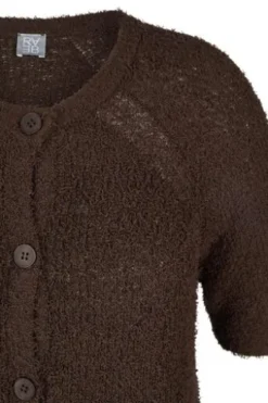 RABE Strickjacke schoko Kurzarm