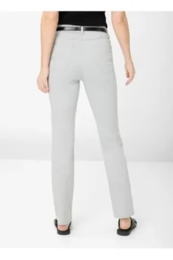 RAPHAELA BY BRAX Baumwoll-Hose Laura smoke grau Slim Fit mit Magic-Dehnbund