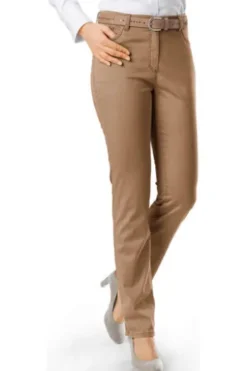 RAPHAELA BY BRAX Baumwoll-Hose Ina camel Slim Fit 5-Pocket Form