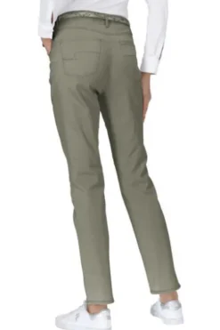 RAPHAELA BY BRAX Baumwoll-Hose Laura khaki mit Magic-Dehnbund