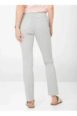 RAPHAELA BY BRAX Baumwoll-Hose Pamina smoke grau Slim Fit in Super Dynamic-Stretchqualität