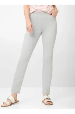 RAPHAELA BY BRAX Baumwoll-Hose Pamina smoke grau Slim Fit in Super Dynamic-Stretchqualität