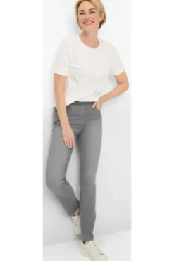 RAPHAELA BY BRAX Bequem-Jeans Pamina grau Slim Fit