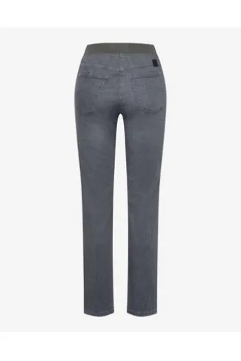 RAPHAELA BY BRAX Bequem-Jeans Pamina grau Slim Fit