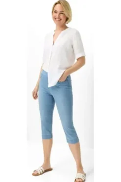 RAPHAELA BY BRAX Capri-Jeans Pamina hellblau Slim Fit