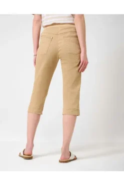 RAPHAELA BY BRAX Capri-Jeans Pamina beige Slim Fit in Schlupfform mit Reißverschluss-Optik