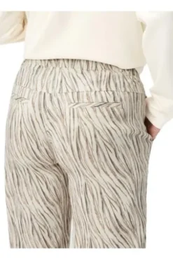 RAPHAELA BY BRAX 6/8 Culotte-Hose Pam ecru gemustert Wide Fit im Animal-Dessin