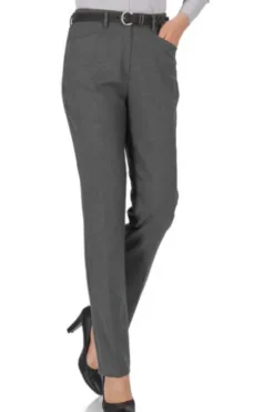 RAPHAELA BY BRAX Flanell-Hose Pauline anthrazit Slim Fit
