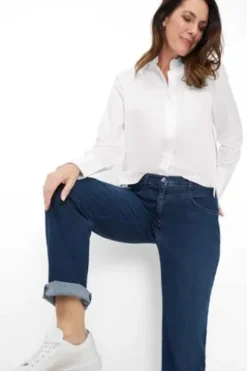 RAPHAELA BY BRAX Jeans Caren stoned lightly used hellblau Comfort Fit