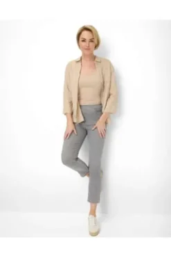 RAPHAELA BY BRAX 6/8 Jeans Pamina grau Slim Fit