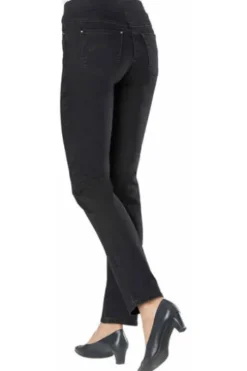 RAPHAELA BY BRAX Jeans Pamina schwarz Slim Fit in Schlupfform mit Reißverschlussoptik