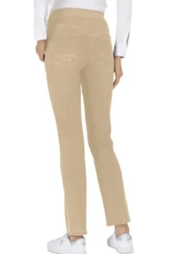 RAPHAELA BY BRAX Jeans Pamina camel Slim Fit in Schlupfform mit Reißverschlussoptik