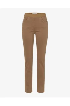 RAPHAELA BY BRAX Jeans Pamina sand Slim Fit in Schlupfform mit Reißverschlussoptik