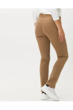 RAPHAELA BY BRAX Jeans Pamina sand Slim Fit in Schlupfform mit Reißverschlussoptik