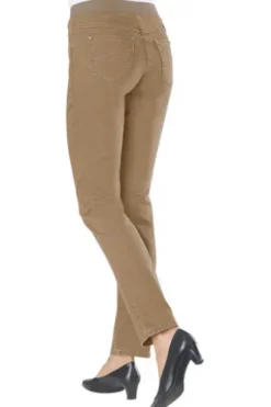 RAPHAELA BY BRAX Jeans Pamina sand Slim Fit in Schlupfform mit Reißverschlussoptik