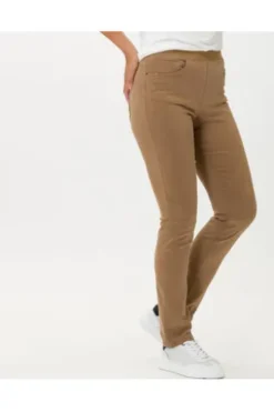 RAPHAELA BY BRAX Jeans Pamina sand Slim Fit in Schlupfform mit Reißverschlussoptik