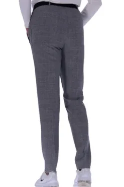 RAPHAELA BY BRAX Jersey-Hose grau kariert Slim Fit Lillyth