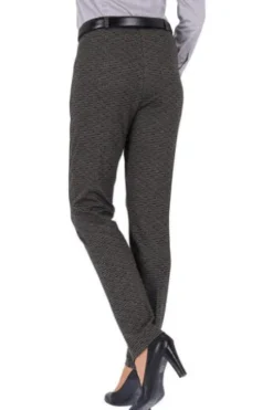 RAPHAELA BY BRAX Jersey-Hose Lillyth anthrazit gemustert Slim Fit