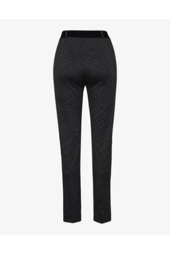 RAPHAELA BY BRAX Jersey-Hose Lillyth anthrazit gemustert Slim Fit