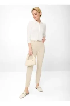 RAPHAELA BY BRAX Jersey-Hose Lillyth Beige Slim Fit