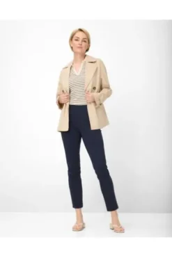 RAPHAELA BY BRAX Jersey-Hose Lillyth Marine Slim Fit