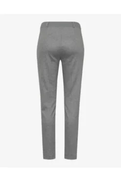 RAPHAELA BY BRAX Jersey-Hose Lillyth hellgrau Slim Fit im Fischgrät-Dessin