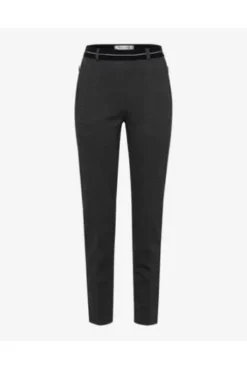 RAPHAELA BY BRAX Jersey-Hose Lillyth anthrazit Slim Fit