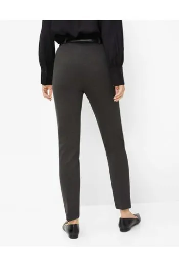 RAPHAELA BY BRAX Jersey-Hose Lillyth anthrazit Slim Fit