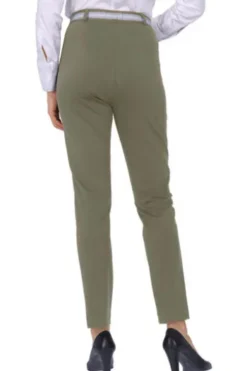 RAPHAELA BY BRAX Jersey-Hose Lillyth khaki in Cool Summer Qualität
