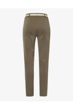 RAPHAELA BY BRAX Jersey-Hose Lillyth khaki in Cool Summer Qualität