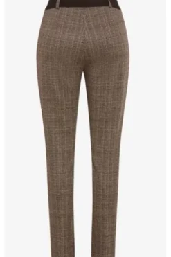RAPHAELA BY BRAX Jersey-Hose Lillyth sand kariert Slim Fit