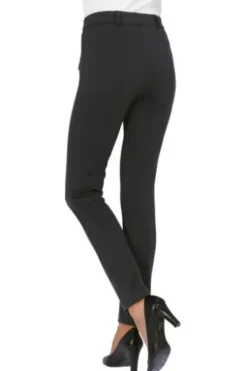 RAPHAELA BY BRAX Thermo-Jersey-Hose Lillyth schwarz mit warmer Fleece-Innenseite