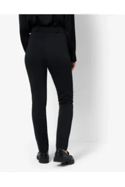 RAPHAELA BY BRAX Thermo-Jersey-Hose Lillyth schwarz mit warmer Fleece-Innenseite