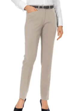 RAPHAELA BY BRAX Tuch-Hose Pauline beige Slim Fit mit Zauber-Dehnbund