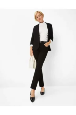 RAPHAELA BY BRAX Winter-Baumwoll-Hose Laura schwarz Slim Fit