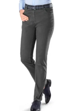RAPHAELA BY BRAX Winter-Baumwoll Hose Ina anthrazit Slim Fit in softer Qualität
