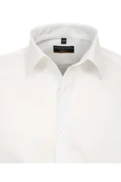 REDMOND Business Hemd weiss Slim Fit Kurzarm