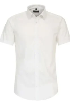 REDMOND Business Hemd weiss Slim Fit Kurzarm